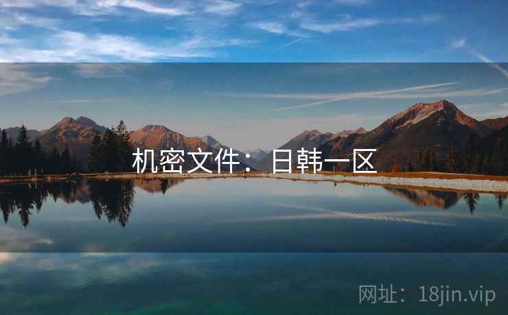 机密文件：日韩一区