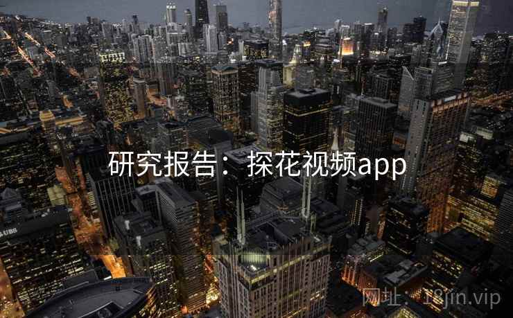 研究报告：探花视频app