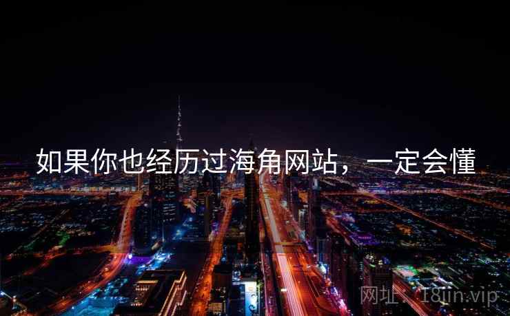 如果你也经历过海角网站，一定会懂